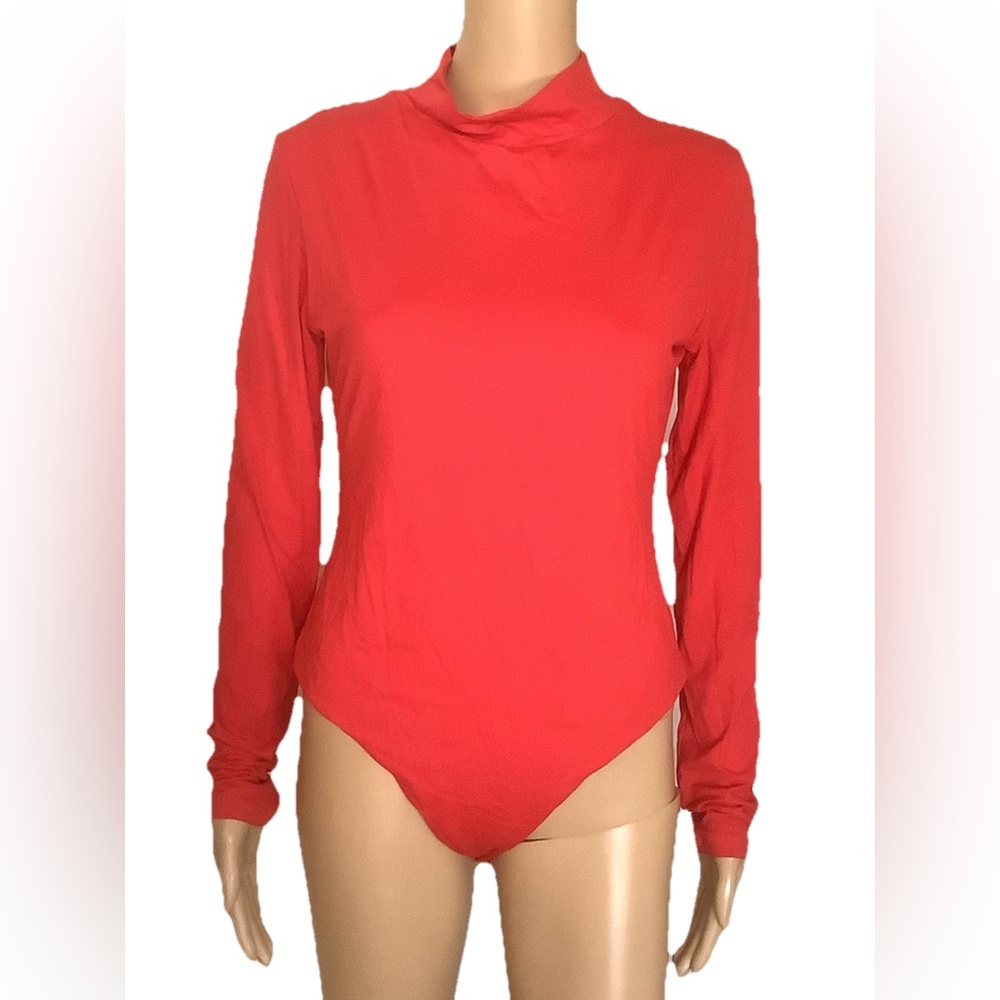 Pumiey bodysuit XL women’s red thong bottom